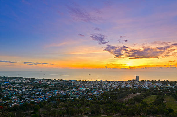 istock Landscape Hua Hin city at sunrise 181909005