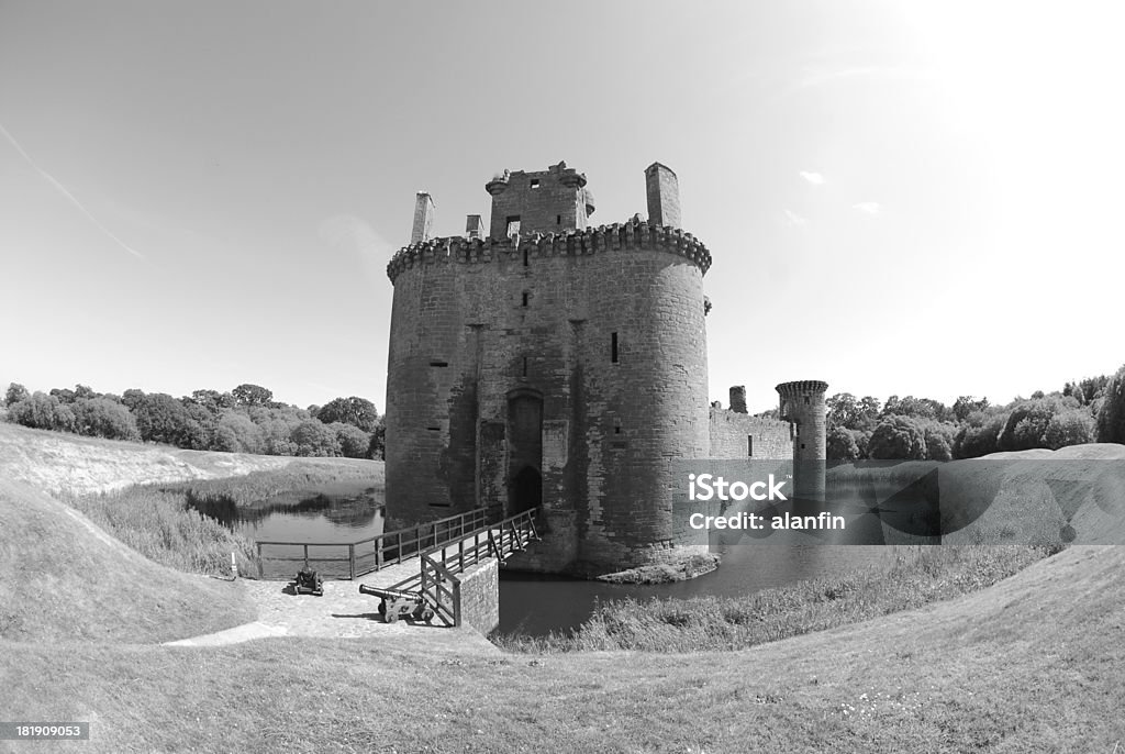 Caerlaverock Castle An external view of the historic ruins of Caerlaverock Castle Ancient Stock Photo