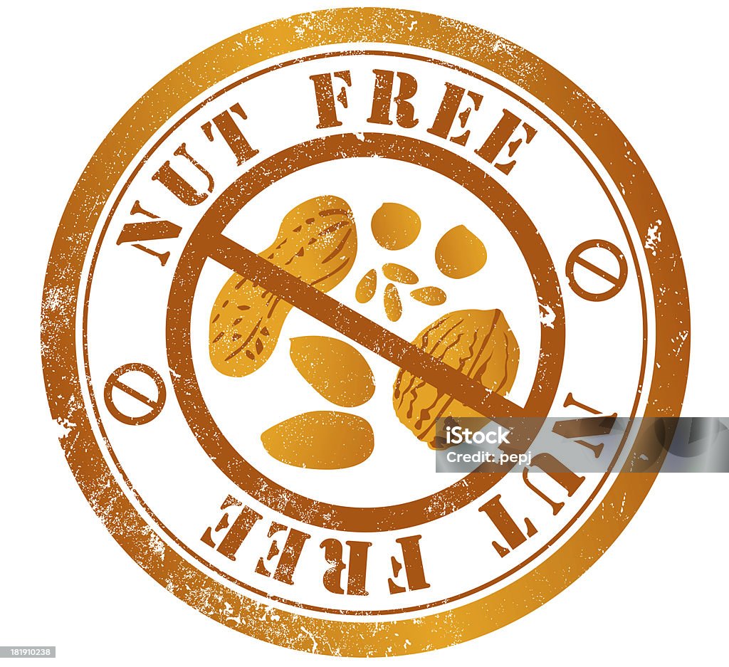 Free nut stamp free to use nnnn nut free grunge stamp, in english language Free of Charge stock illustration
