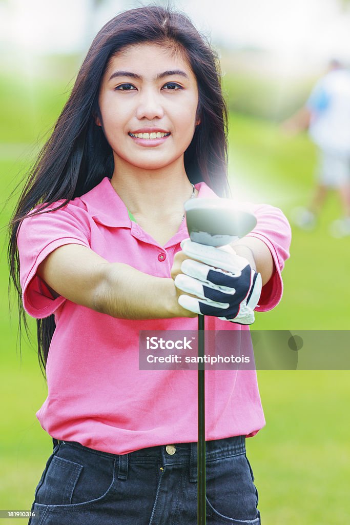 Mulher Jogador de golfe - Royalty-free Adulto Foto de stock