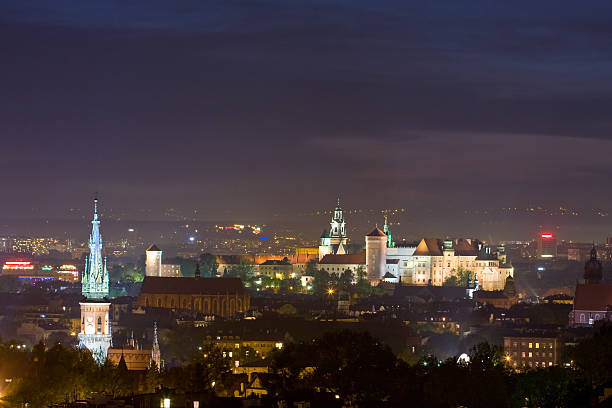istock Night scene in Krakow, Poland 181913464