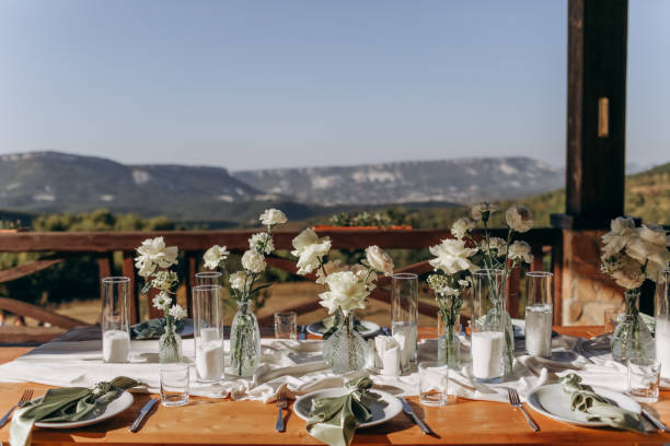 istock Boho wedding table for a newlywed banquet. 1819146938