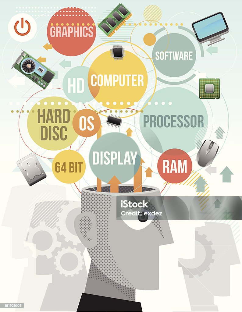 Computer Tech Jargon Computer Technology Terms Stock Illustration - Download Image Now ...