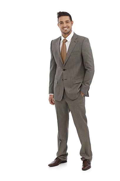 istock Elegant businessman smiling 181926101