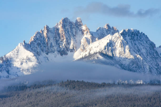 Frigid temperatures in winter in the Sawtooth Valley, Idaho