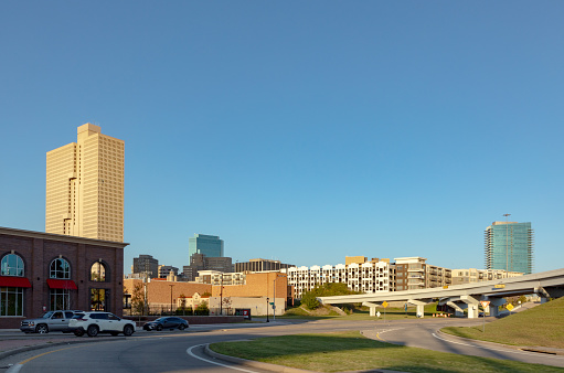 skyline of Fort worth seen from the city