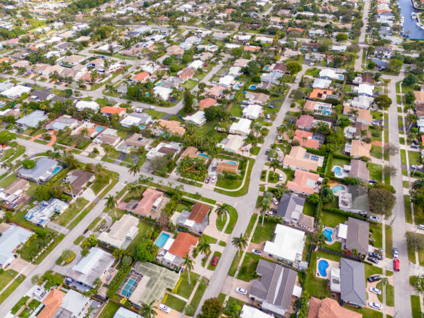 istock Drone photo homes in Lighthouse Point Florida USA 1819298560