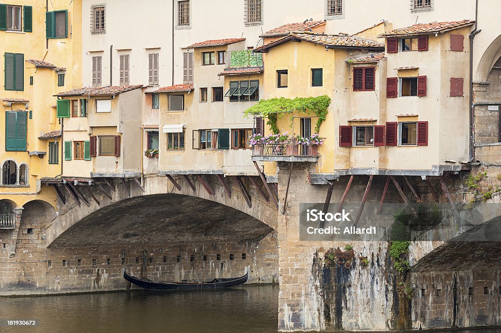 Ponte Vecchio Florencji, Włochy - Zbiór zdjęć royalty-free (Architektura)