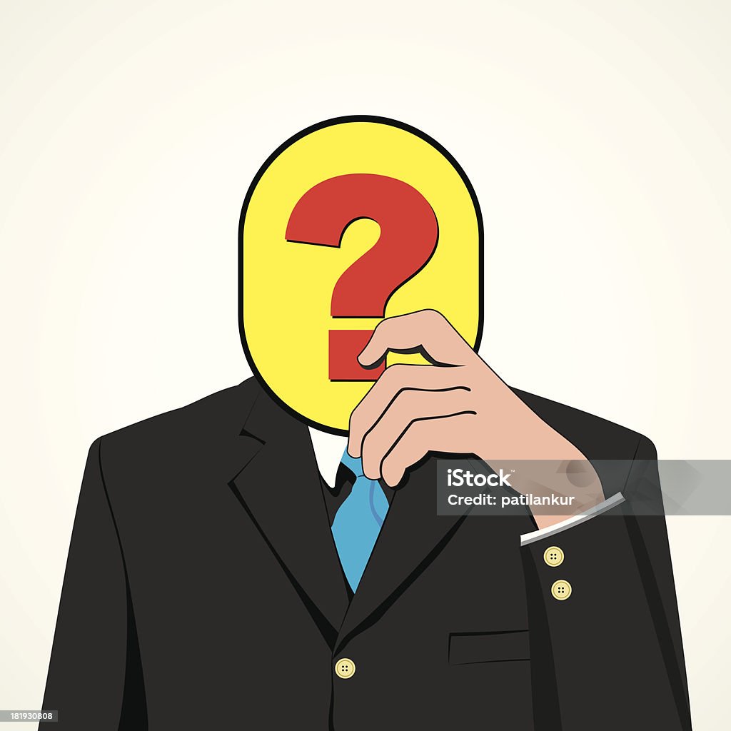 Questionb Face Question Mark Face Stock Illustration - Download Image Now - Adult ...