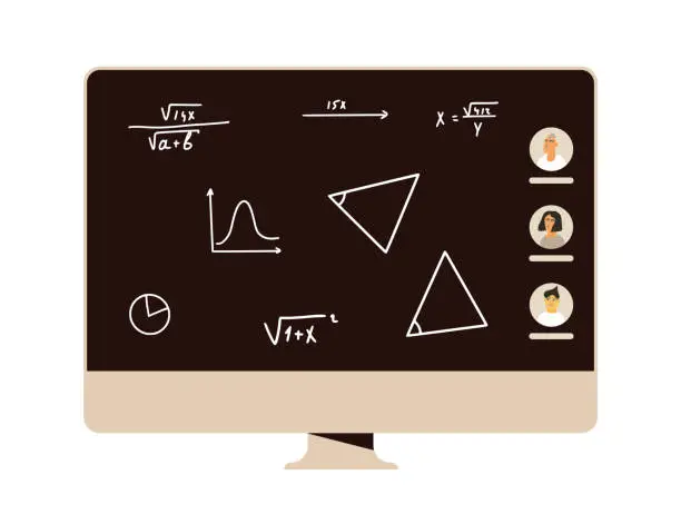 Vector illustration of Study with me. Study buddy. Education together