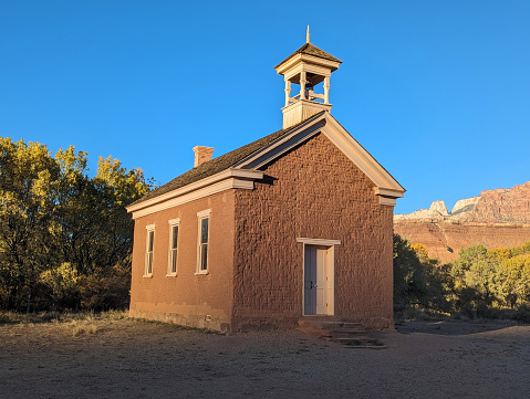 Church in Grafton Ghost Town Utah
