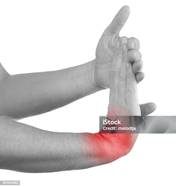 Schmerzen In Einen Mann Am Handgelenk Stockfoto und mehr Bilder von Anatomie - Anatomie, Arthritis, Berühren