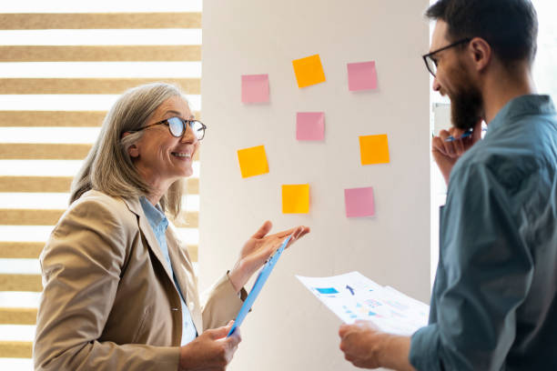 istock Group of successful business teamwork. Using agile methodology and do business. Brainstorming 1819385172
