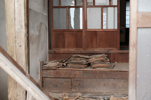 School building of an abandoned Japanese elementary school