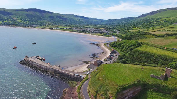 istock Cushendall Castle and Waterfoot Bay 1819536497