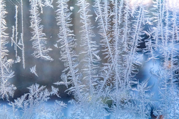 istock Frost on a window on a cold winter day 1819537010
