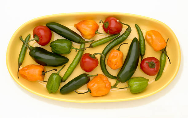 Colorful peppers stock photo