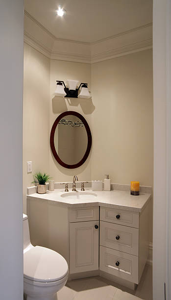 bagno moderno - bathroom cabinet door drawer foto e immagini stock