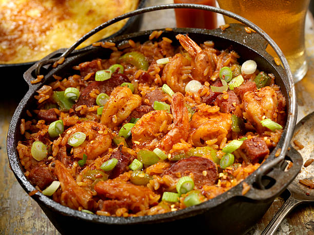 jambalaya - creole food food studio shot nobody photos et images de collection