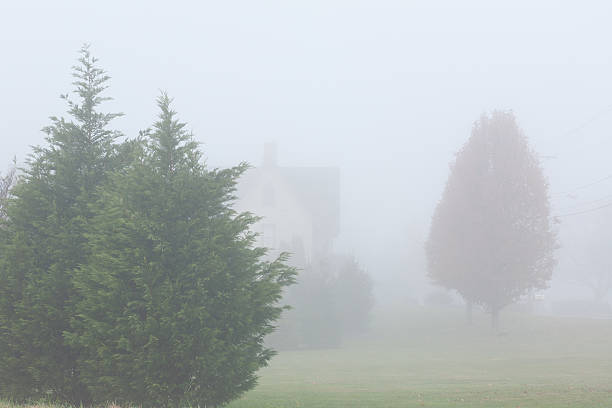 invisible street in the fog