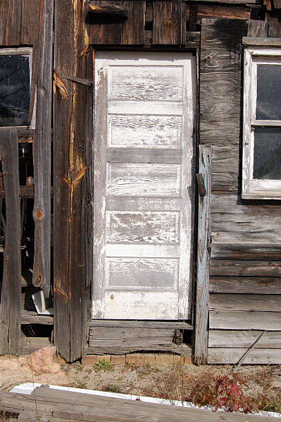 shed door stock photo