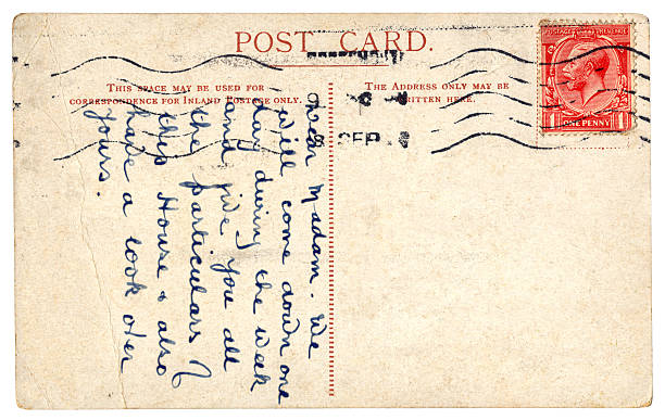 istock British handwritten George V postcard concerning housing 181956439