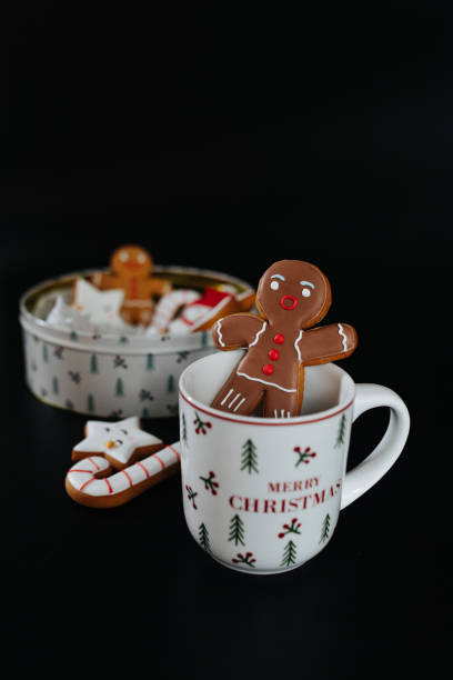 istock Gingerbread man cookie in the cup 1819565444