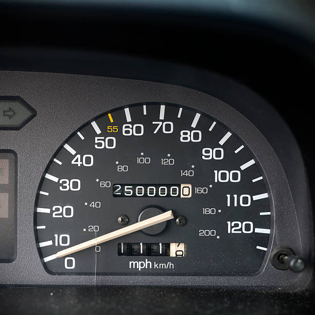 istock Odometer with 250,000 miles 181956662