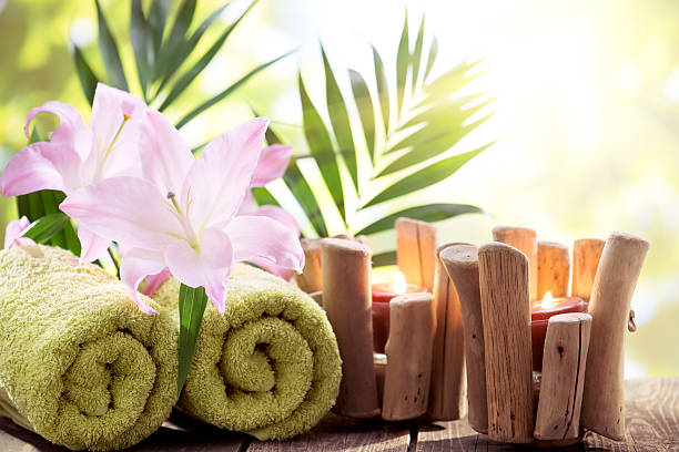 istock Spa Treatment with nature background 181956733