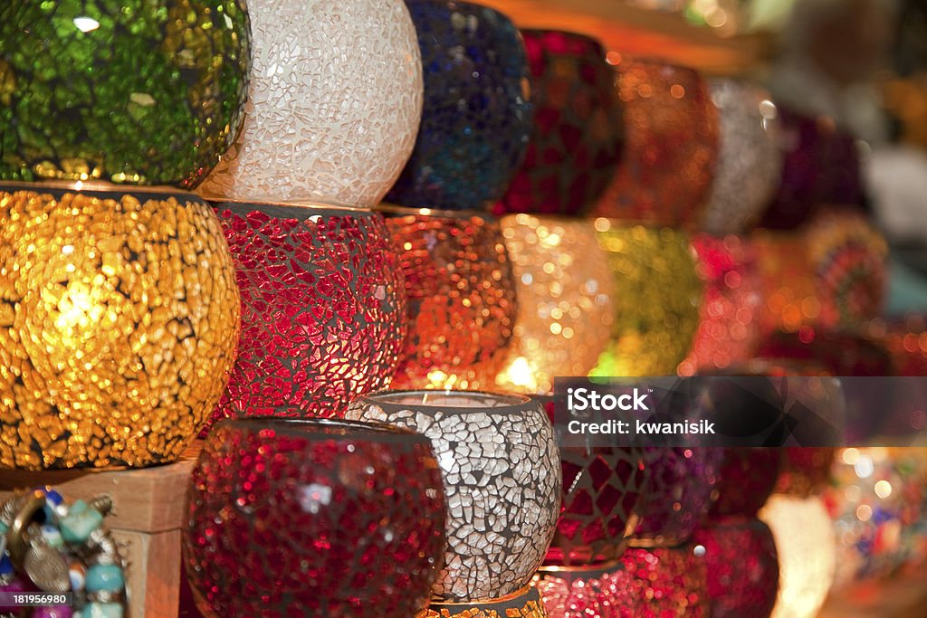 Luminárias turco no grand bazaar de Istambul turkiye - Foto de stock de Arabesco - Estilo royalty-free