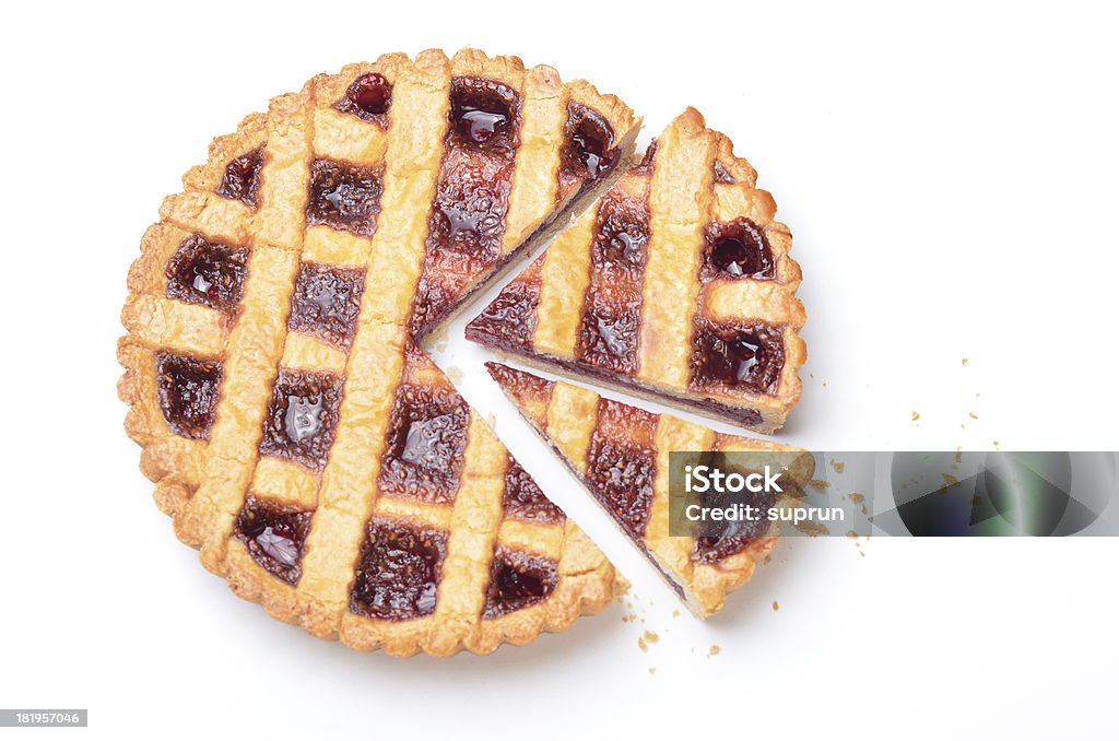 Raspberry Pie Raspberry Pie Isolated on White Sweet Pie Stock Photo
