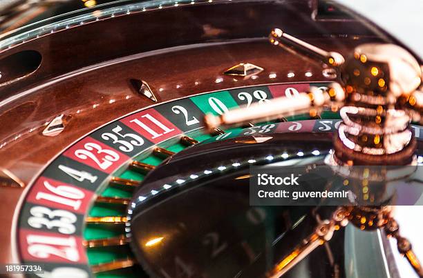 Roulette In The Casino Stock Photo - Download Image Now - Black Color, Casino, Chance