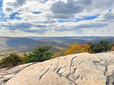 Autumn colors in Shenandoah National Park, above the clouds.