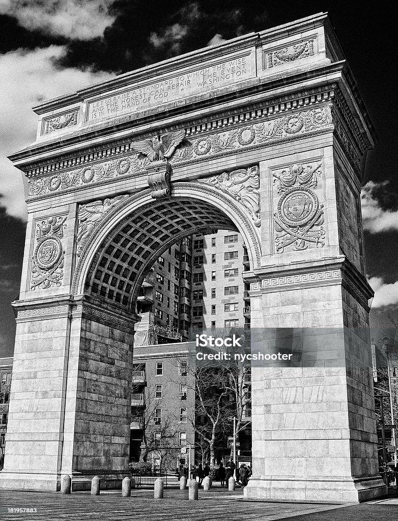 Arco de Washington Square - Foto de stock de Universidade de Nova York royalty-free