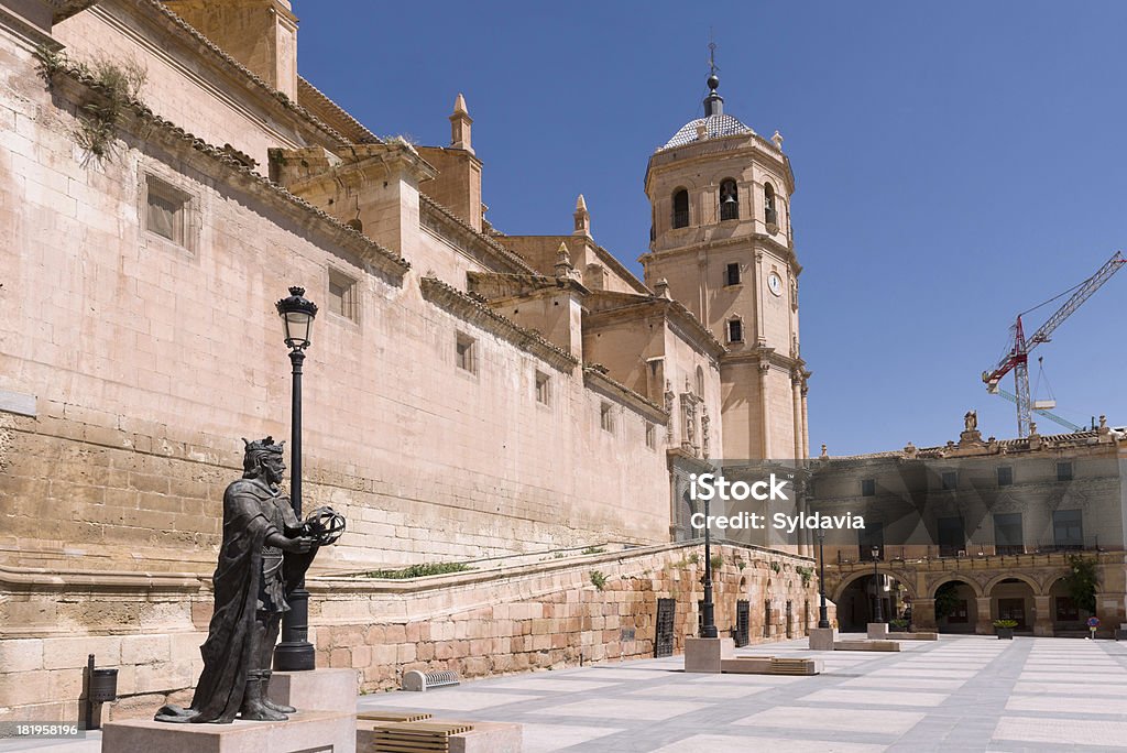 Spanish building, Lorca "Lorca's cathedral bell tower, in south Spain" Lorca Stock Photo