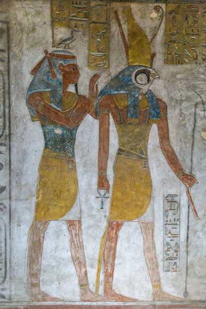 istock Egyptian Hieroglyphics and Horus, Luxor 1819585716