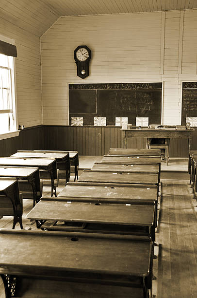 istock Vintage  Classroom in Sepia 181958579