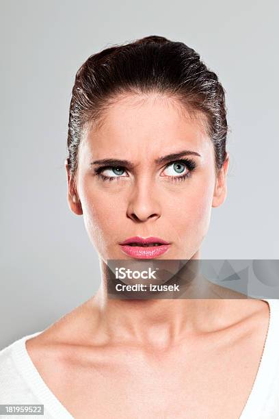 Suspicion Stock Photo - Download Image Now - Human Face, Suspicion, Women