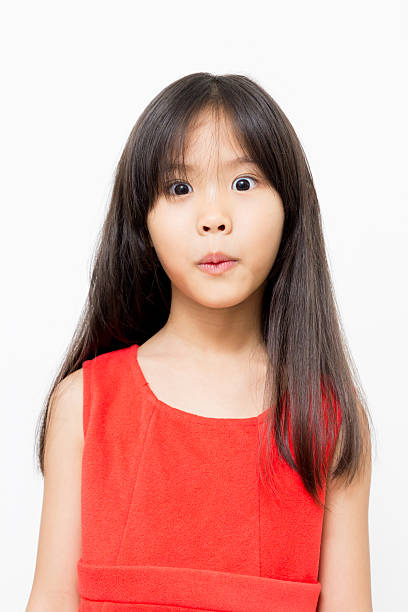 istock Little Asian child in surprise action 181962224