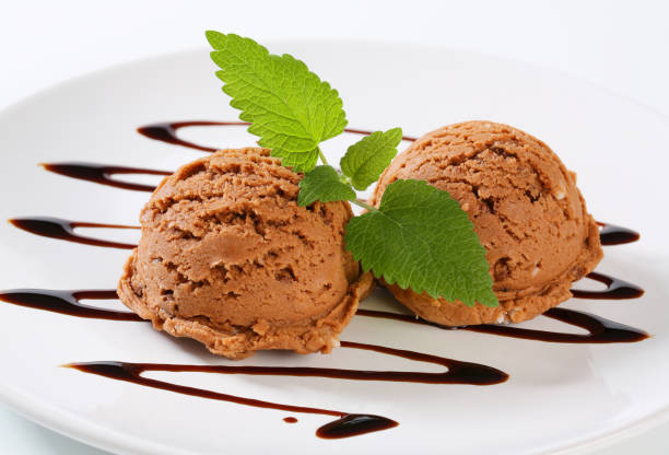istock Scoops of chocolate ice creamn 181963435
