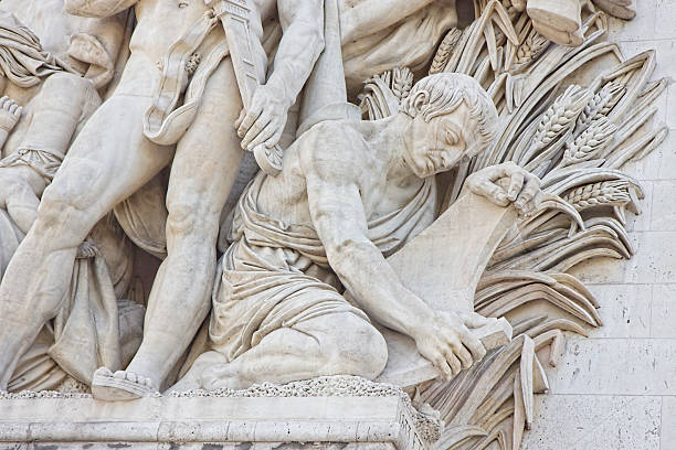 istock Arc de Triomphe Detail in Paris France 181963495