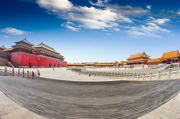 die verbotene stadt - ming china forbidden city emperor stock-fotos und bilder