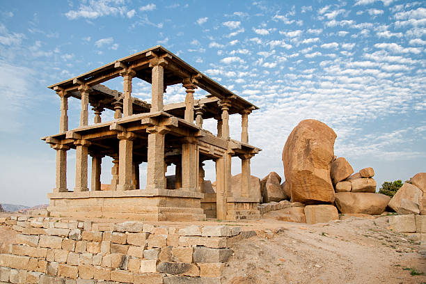 istock Old ruins of hampi in india 181966120