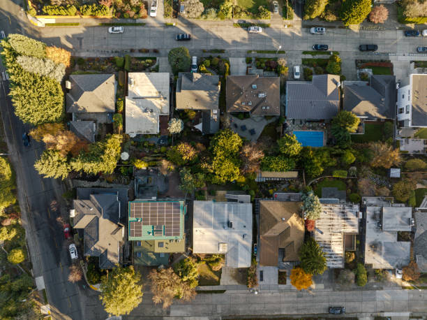 istock Solar Panels On City Houses 1819663172