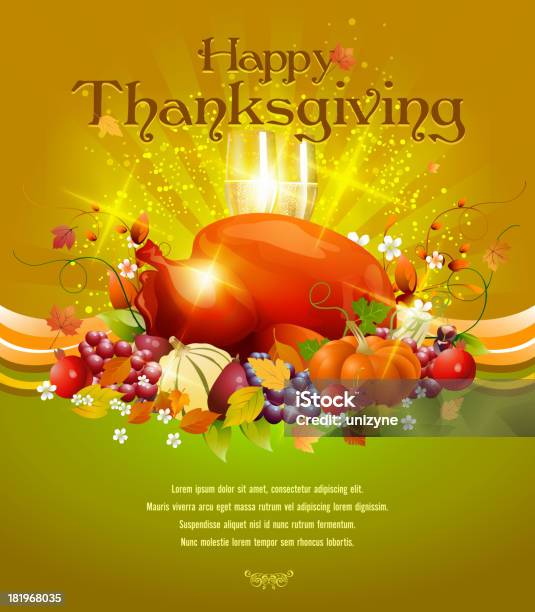 Thanksgiving Celebrations Background Stock Illustration - Download Image Now - Autumn, Bright, Celebration