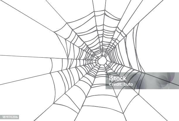 Spiderweb Stock Illustration - Download Image Now - Spider Web, White Background, Spider