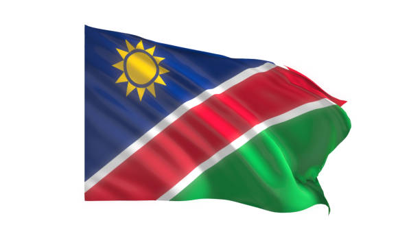 istock Namibia national flag on white background. 1819740394