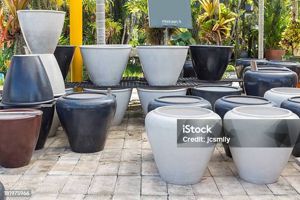 Free Wifi In Colorful Jar Garden Stock Photo - Download Image Now - Antiquities, Archaeology, Art And Craft