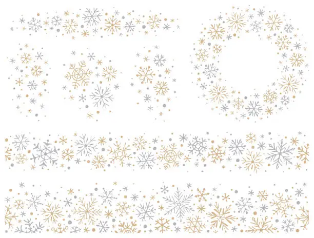 Vector illustration of Snowflakes