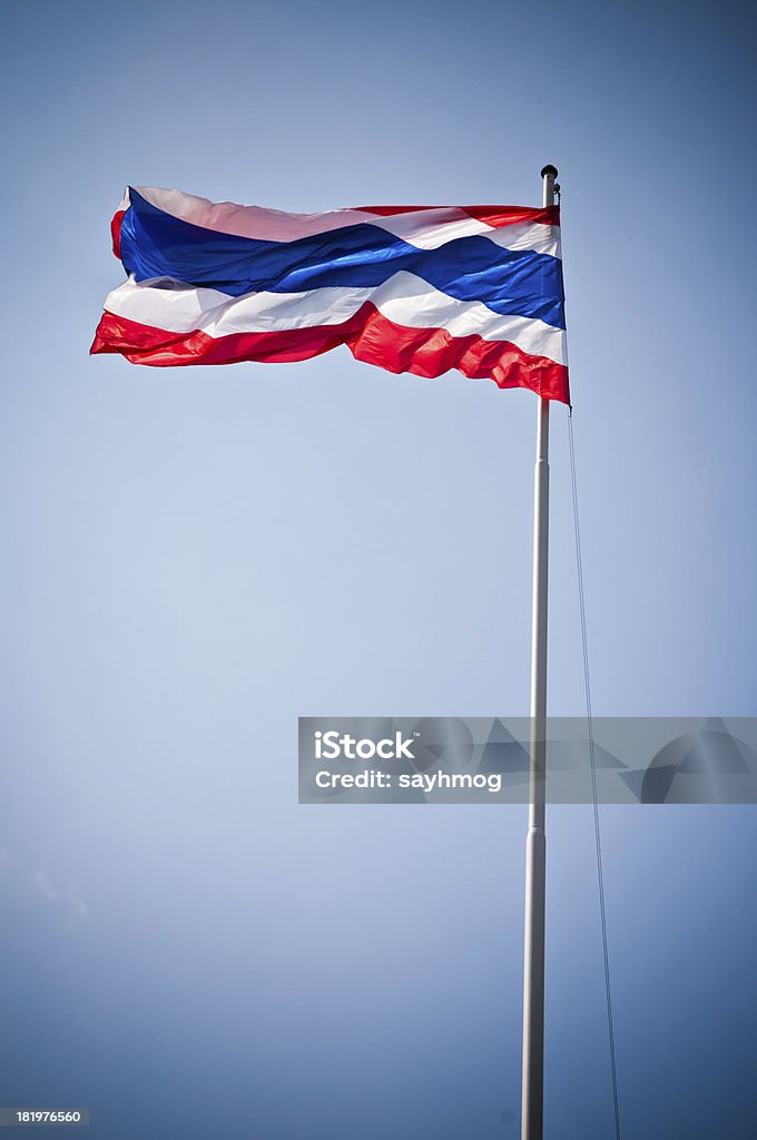 Bandera nacional de Tailandia - Foto de stock de Aislado libre de derechos